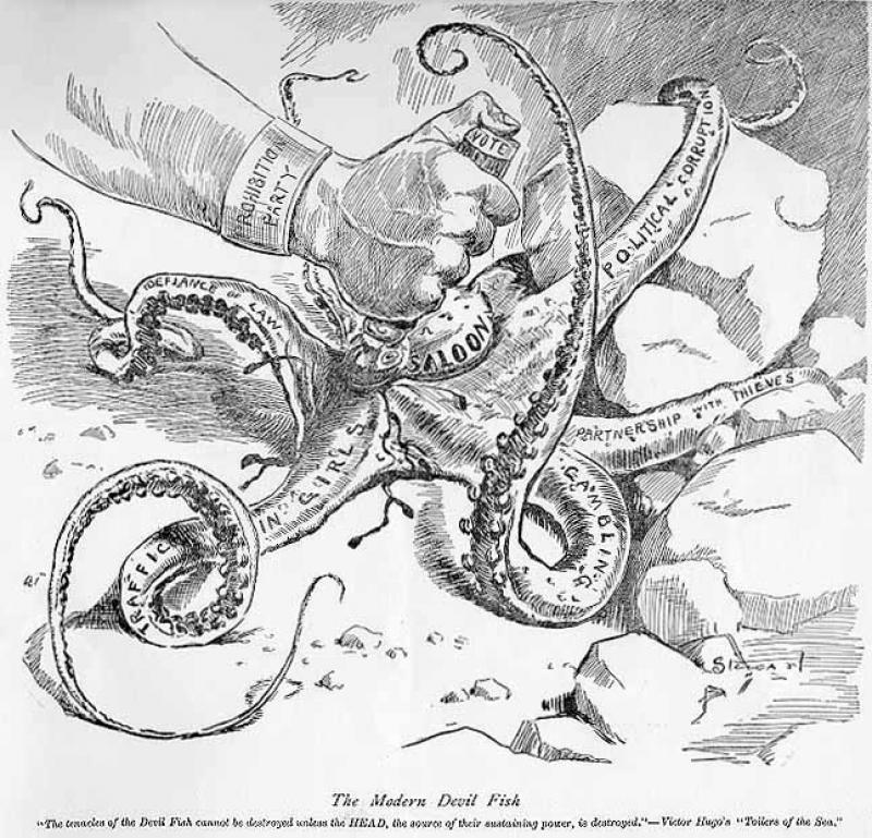 imperialism political cartoon octopus