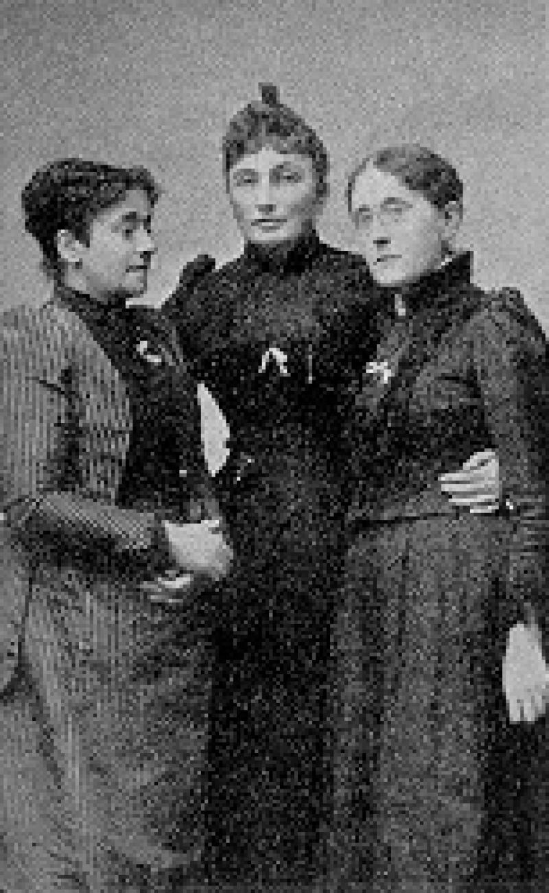 Pictured are Lady Henry Somerset on the left, Mrs. Carse in the center, and Frances E.Willard on the right