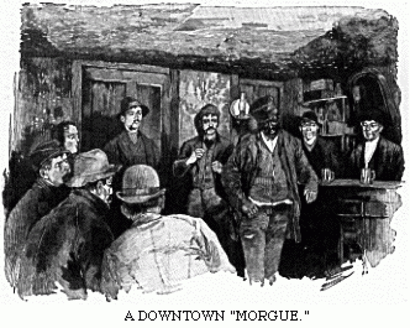 image of a bar image of a bar with caption - A Downtown Morgue