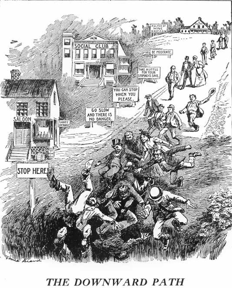 The Downward Path - Beard Cartoon