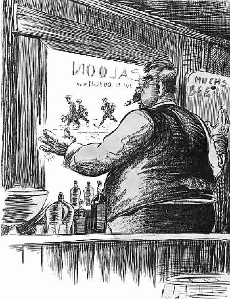 Saloon Keeper Cartoon