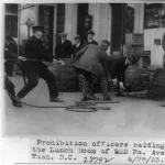 Prohibition Officers raiding the Lunch Room of 922 Pa. Ave. in Washington D.C.