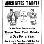 Which Needs it Most?, Wet or Dry, a poster by the American Issue Publishing Co., Westerville, OH