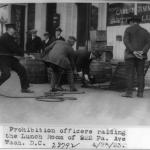 Prohibition Officers raiding the Lunch Room of 922 Pa. Ave. in Washington D.C.