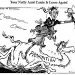 Carrie Nation Cartoon