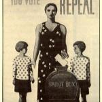 Their security demands you vote repeal, Women's Organization for National Prohibition Reform poster